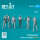 One busy day carrier crew on deck (scene 2) (6 pcs) (3D Printed)