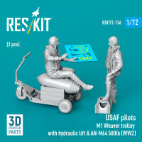 USAF pilots (2pcs) & M1 Weaver Hydraulic bomb lift...