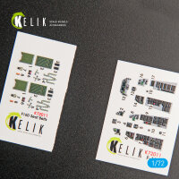 F-16D Fighting Falcon interior 3D decals for Kinetic kit