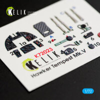 Hawker Tempest Mk.V interior 3D decals for Airfix kit