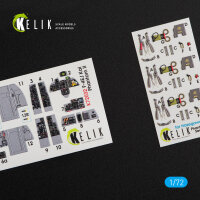 F-4EJ Kai Phantom II interior 3D decals for Hasegawa kit