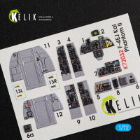 F-4EJ Kai Phantom II interior 3D decals for Hasegawa kit