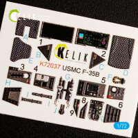 F-35B  interior 3D decals for Academy kit