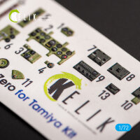 A6M2B Zero - interior 3D decals for Tamiya kit