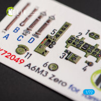 A6M3 Zero - interior 3D decals for Tamiya kit