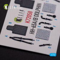 HH-65A/B Dolphin interior 3D decals for Dream Model  kit