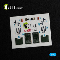 F-16D interior 3D decals for Revell kit
