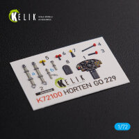 Horten Go 229 interior 3D decals for Revell kit