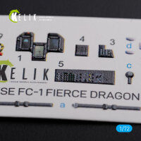 Chinese FC-1 Fierce Dragon interior 3D decals for Trumpeter kit