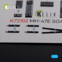 MH-47E interior 3D decals for Italeri kit