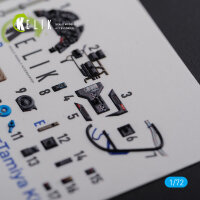 BF109 G-6 interior 3D decals for Tamiya kit
