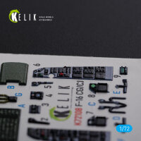 F-16 CG/CJ interior 3D decals for Academy kit
