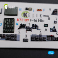 F-16 MLU interior 3D decals for Revell kit