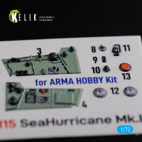 Sea Hurricane Mk I interior 3D decals for Arma Hobby kit
