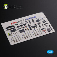 He-111 H6 interior 3D decals for Airfix kit