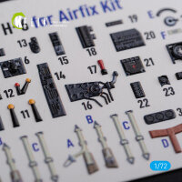 He-111 H6 interior 3D decals for Airfix kit