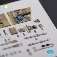 BF109-F2/F4 reconnaissance interior 3D decals for Fine Molds kit