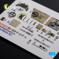 BF109-F2/F4 reconnaissance interior 3D decals for Fine Molds kit