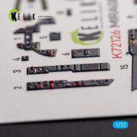 MIRAGE III C - interior 3D decals for Modelsvit kit