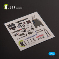 P-40K - interior 3D decals for Special Hobby kit