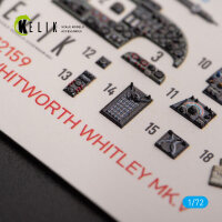 ARMSTRONG WHITWORTH WHITLEY MK.V - interior 3D decals for Airfix kit