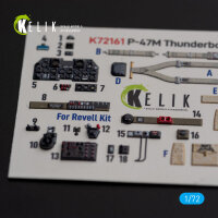 P-47M Thunderbolt- interior 3D decals for Revell kit