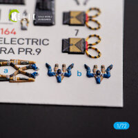 English Electric Canberra PR.9 - interior 3D decals for Airfix kit