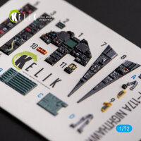 F-117A NIGHTHAWK - interior 3D decals for Hasegawa kit