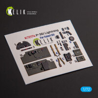 ?-38J Lightning - interior 3D decals for Italeri/Academy kit