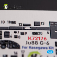 Ju88 G-6 - interior 3D decals for Hasegawa kit