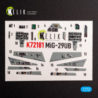 MiG-29UB - interior 3D decals for IBG models kit