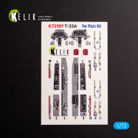 T-33A Shooting Star - interior 3D decals for Platz kit