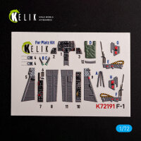 F-1 Support Fighter - interior 3D decals for Platz kit