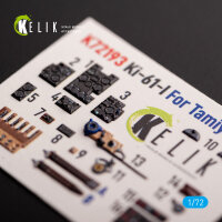 KI-61 - interior 3D decals for Tamiya kit