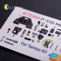 P-51D Mustang - interior 3D decals for Tamiya kit