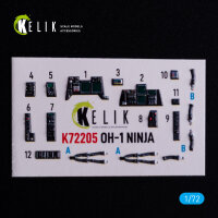 OH-1 NINJA - interior 3D decals for Aoshima kit