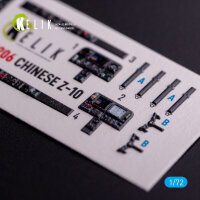 Z-10 Chinese - interior 3D decals for HobbyBoss kit