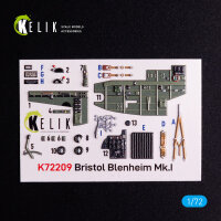 Bristol Bleninheim Mk.1 - interior 3D decals for Airfix kit