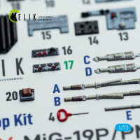 MiG-19P/PM - interior 3D decals for ClearProp kit