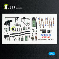 Mosquito PR.XVI - interior 3D decals for Airfix kit