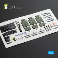 CH-54A Tarhe - interior 3D decals for Revell kit