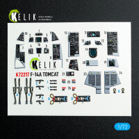 F-14A Tomcat - interior 3D decals for HobbyBoss kit