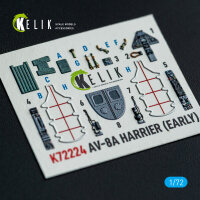 AV-8A Harrier (early) - interior 3D decals for Italeri kit