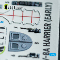 AV-8A Harrier (early) - interior 3D decals for Italeri kit