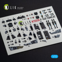 F-14D Tomcat - interior 3D decals for Tamiya