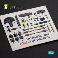 Bf-110C/D/E- interior 3D decals for Eduard