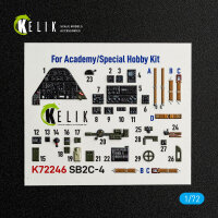 SB2C-4 - interior 3D decals for Academy / Special Hobby