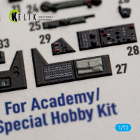 SB2C-5 - interior 3D decals for Academy / Special Hobby
