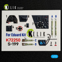 S-199 - interior 3D decals for Eduard