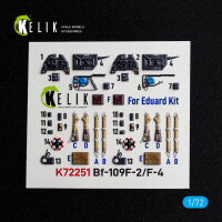 Bf-109 F-2/F-4 - interior 3D decals for Eduard